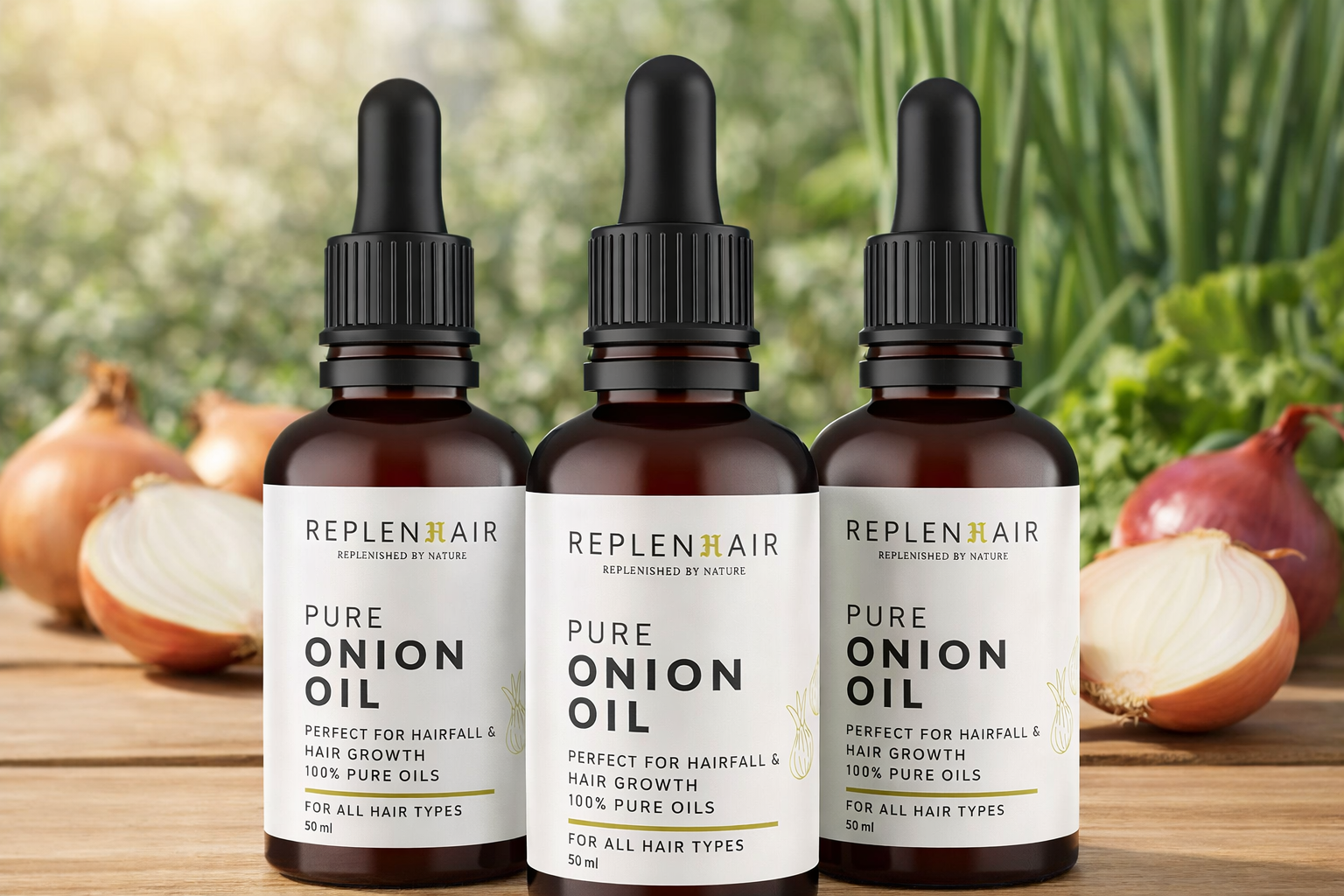 Hair Oil with Red Onion & Black Seed Oil